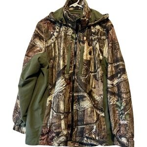Yukon Gear Camouflage Coat Scent Factor M Zip Break Up Infinity Hood Hunting